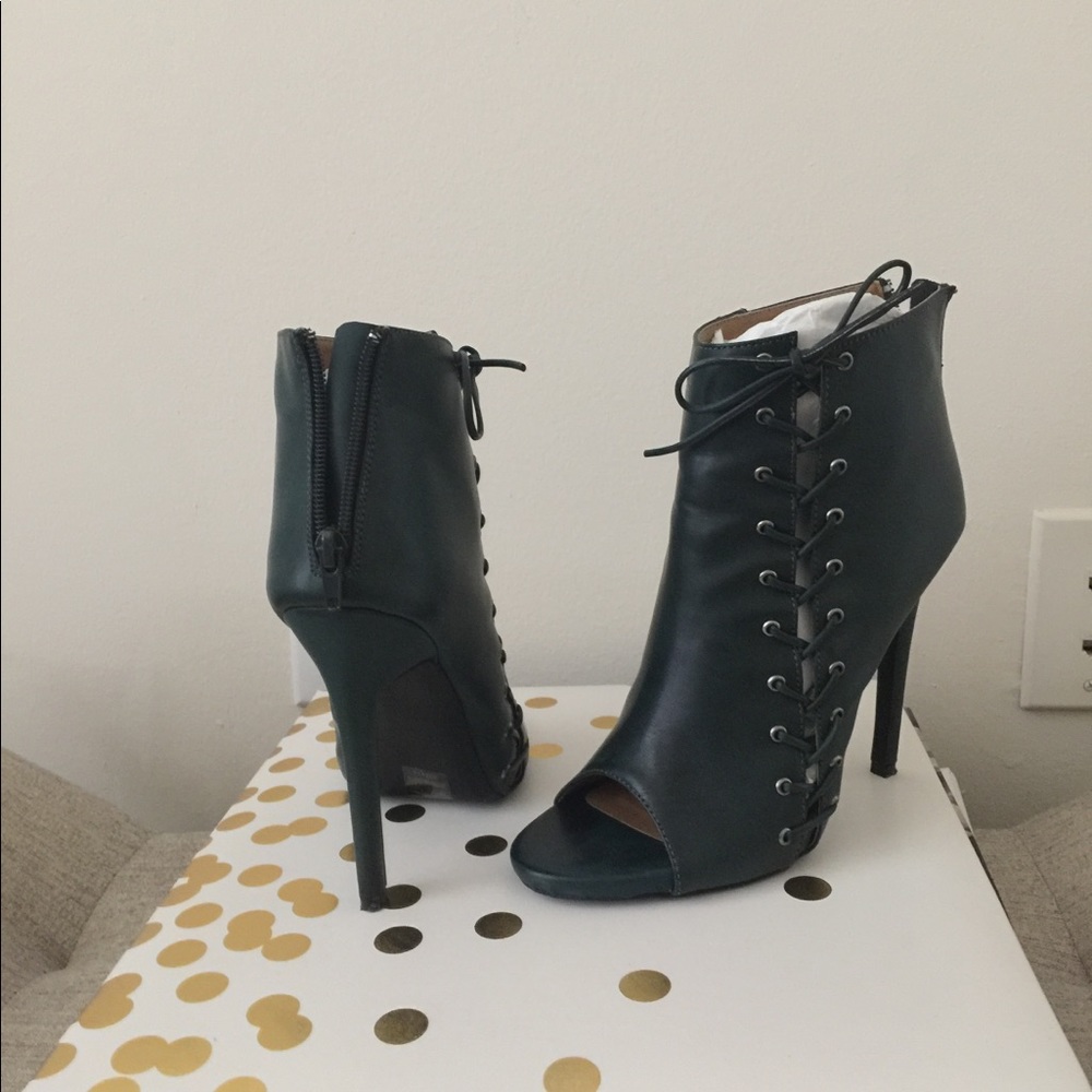 High heel booties